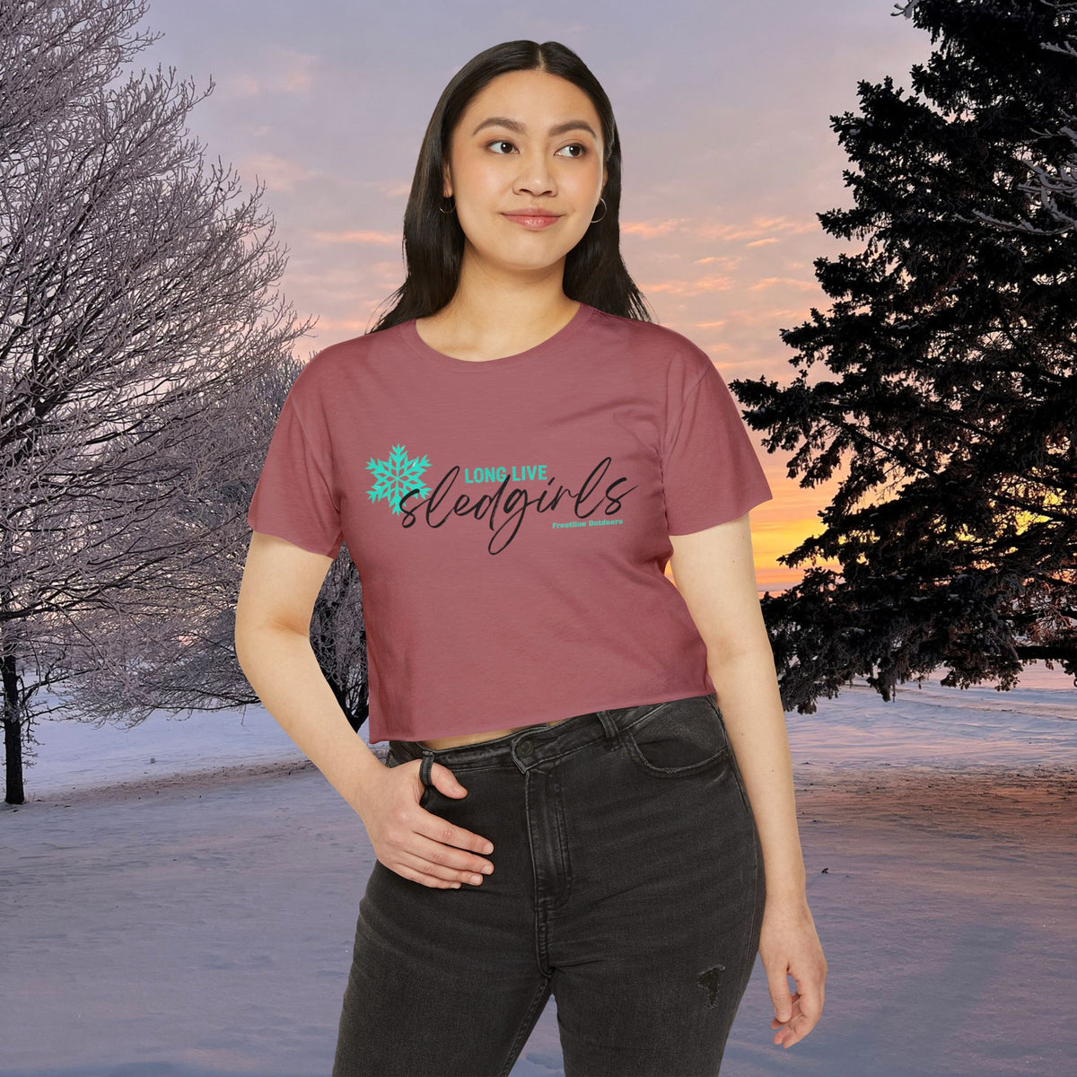Long Live Sledgirls Crop Tee